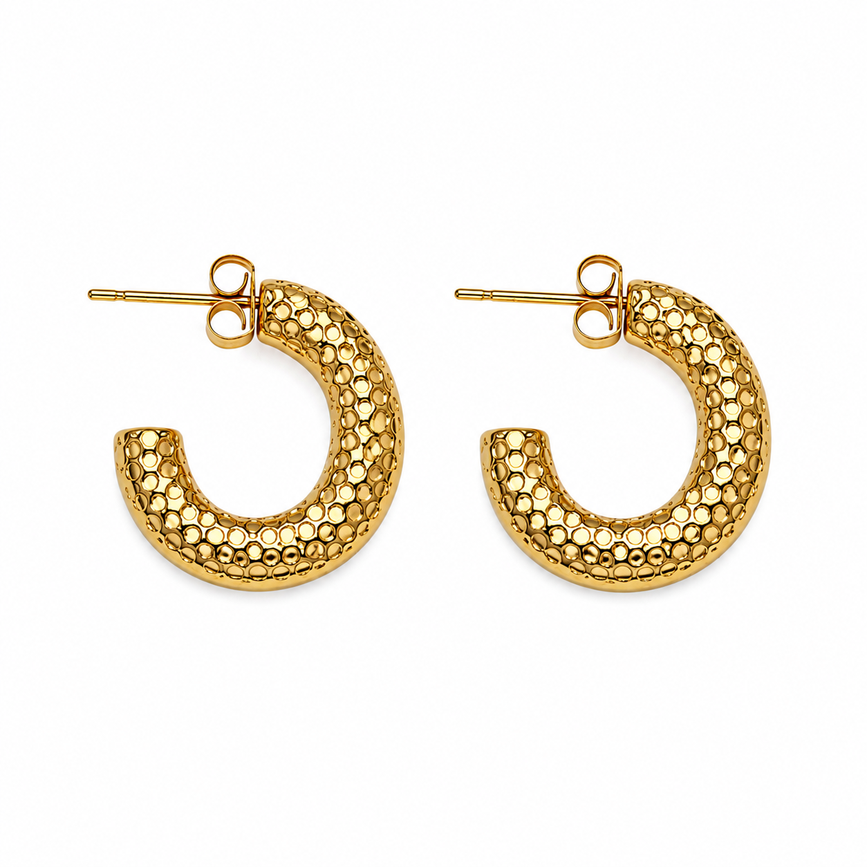 Aurora Textured Hoops