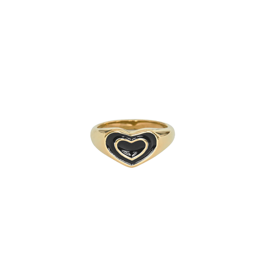 Black Heart Ring