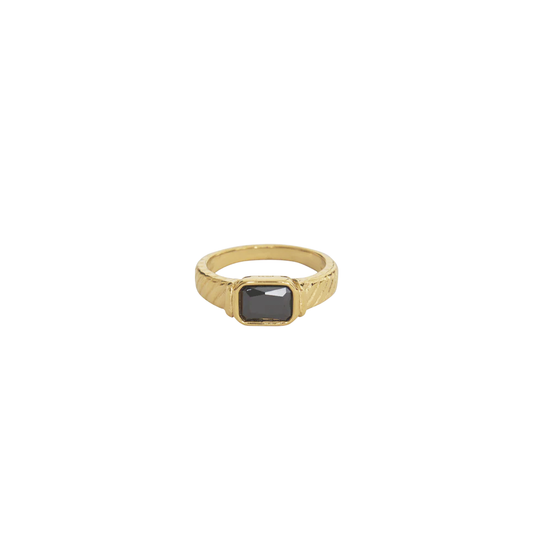 Black Stone Ring