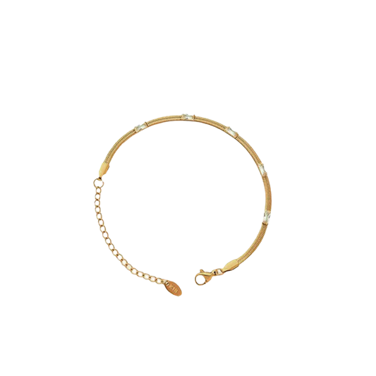 Crystal Herringbone Bracelet