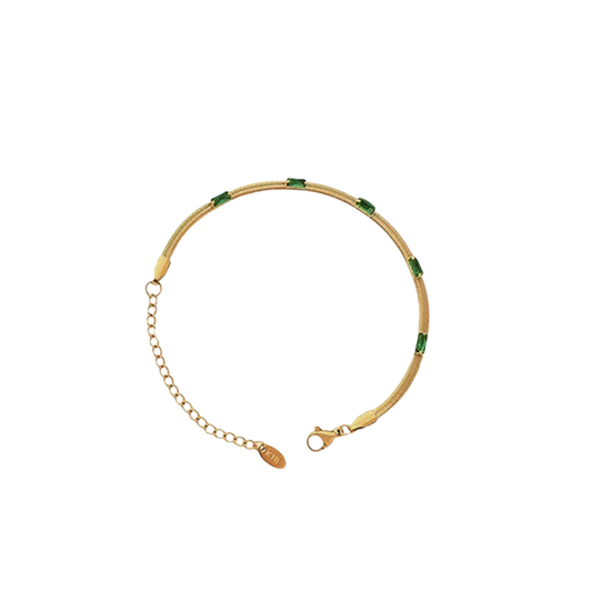 Crystal Herringbone Bracelet