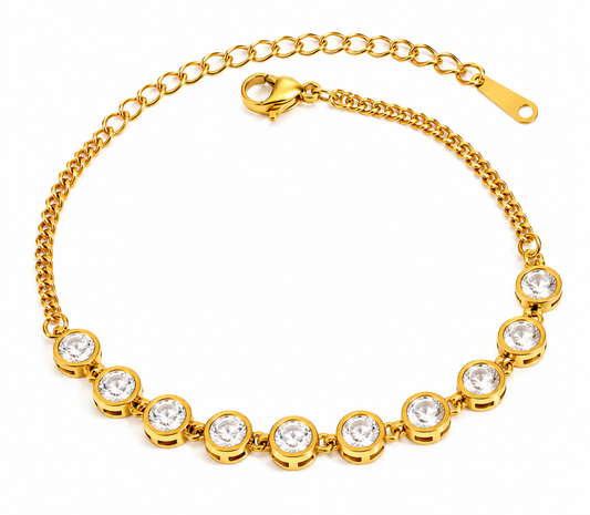 Dazzling Crystal Tennis Bracelet