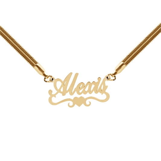 Custom Heart Nameplate