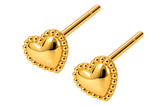 Dainty Heart Studs