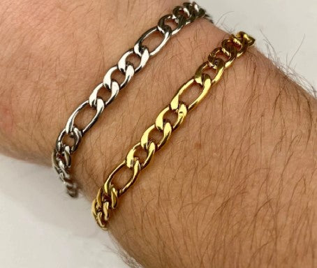 Figaro Chain Bracelet Men's