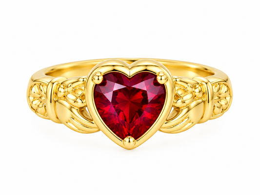 Gem Heart Ring