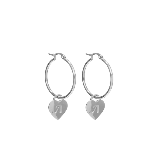 Heart Script Hoops