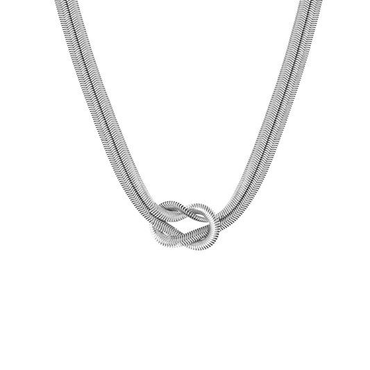 Herringbone Knot Necklace