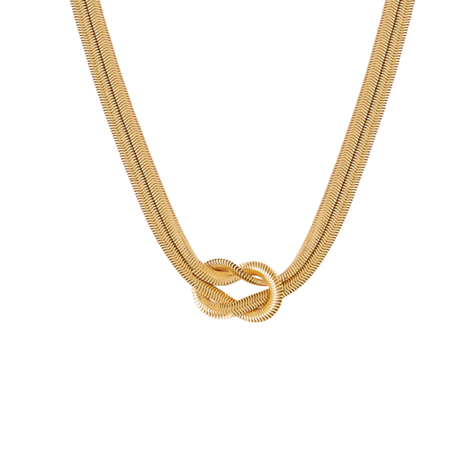 Herringbone Knot Necklace