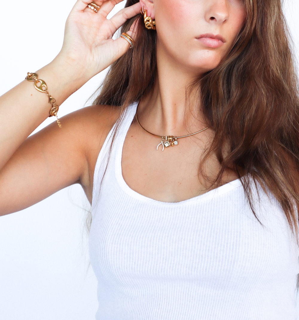 Custom Iris Charm Necklace