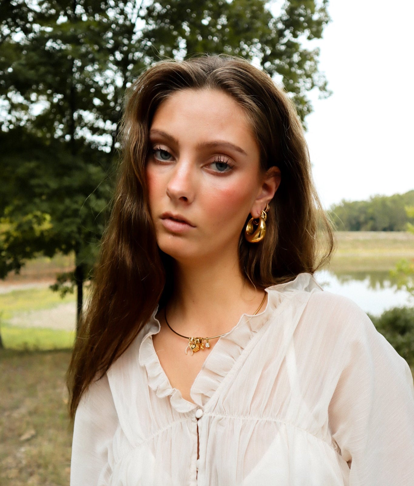 Custom Iris Charm Necklace