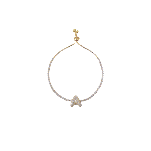 Iced Bubble Letter Bracelet