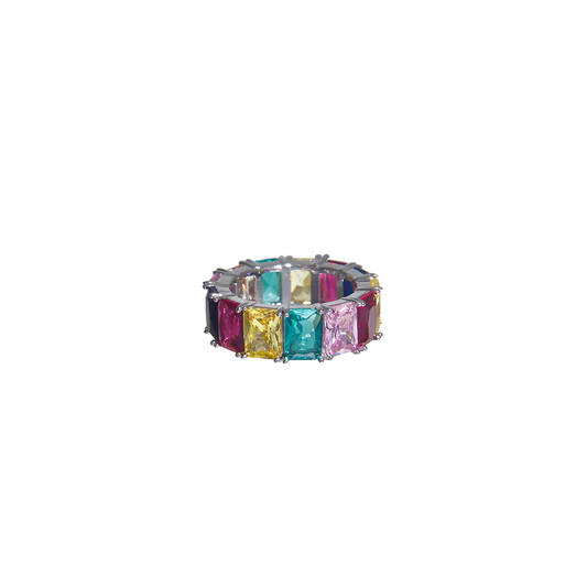 Iced Rainbow Ring