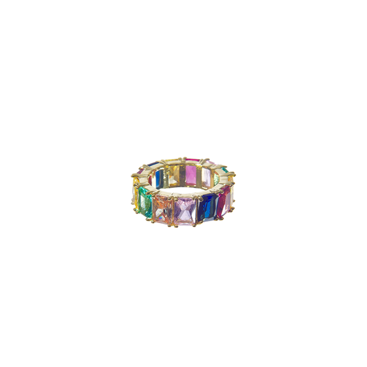 Iced Rainbow Ring