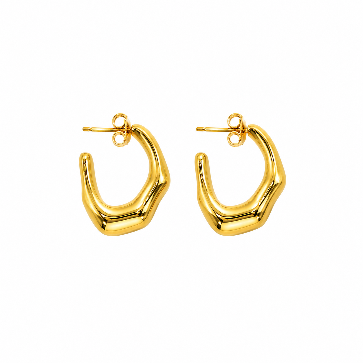 Luna Sculpted Hoop Earrings