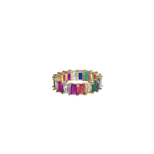 Mini Iced Rainbow Ring