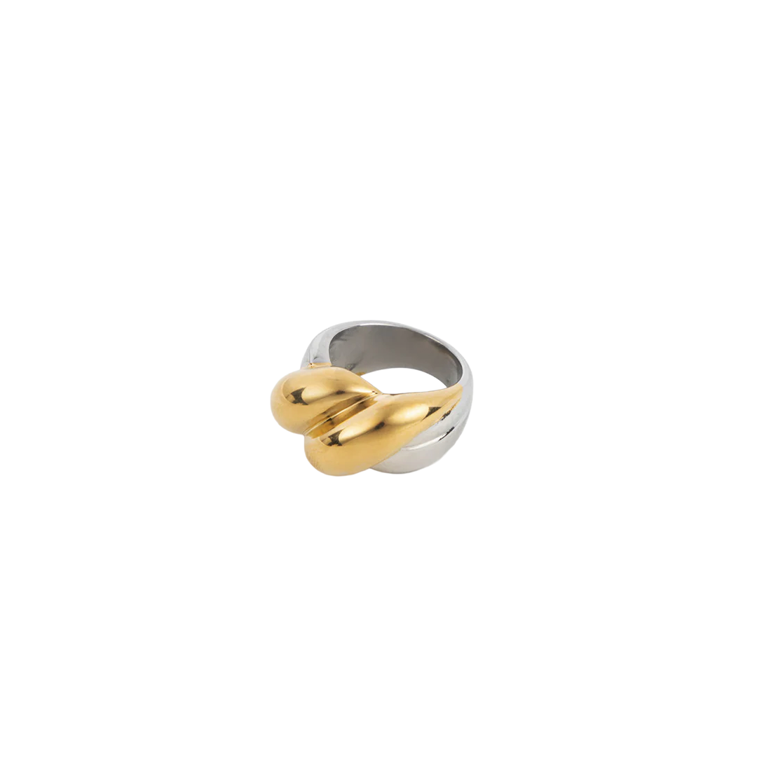 Mixed Metal Cable Ring – VibeSzn