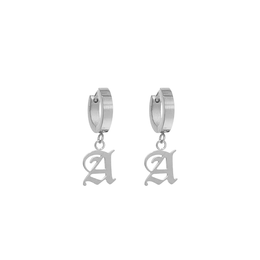 Old English Huggie Earrings