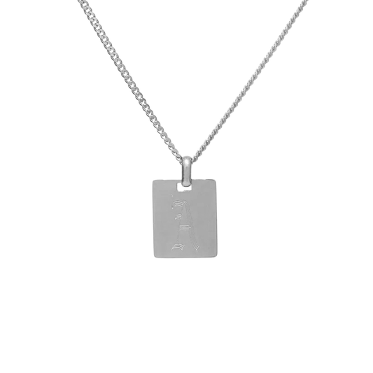 Old English Tag Necklace