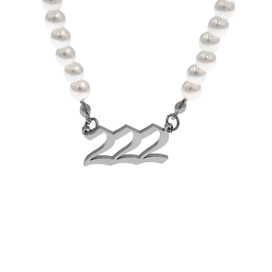 Pearl Angel Numbers Necklace
