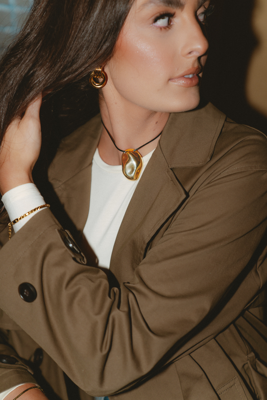 Suede Pendant Necklace