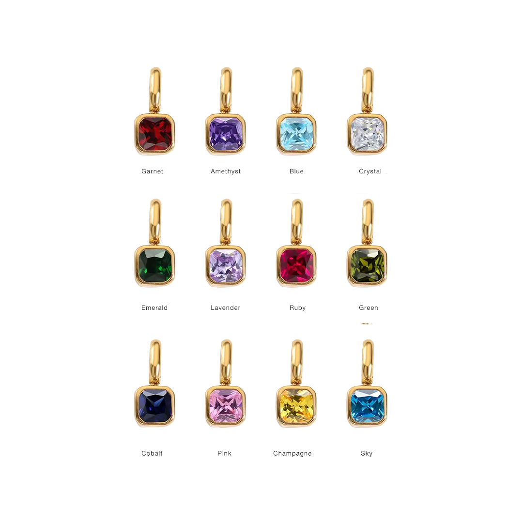 The Square Gem Charm