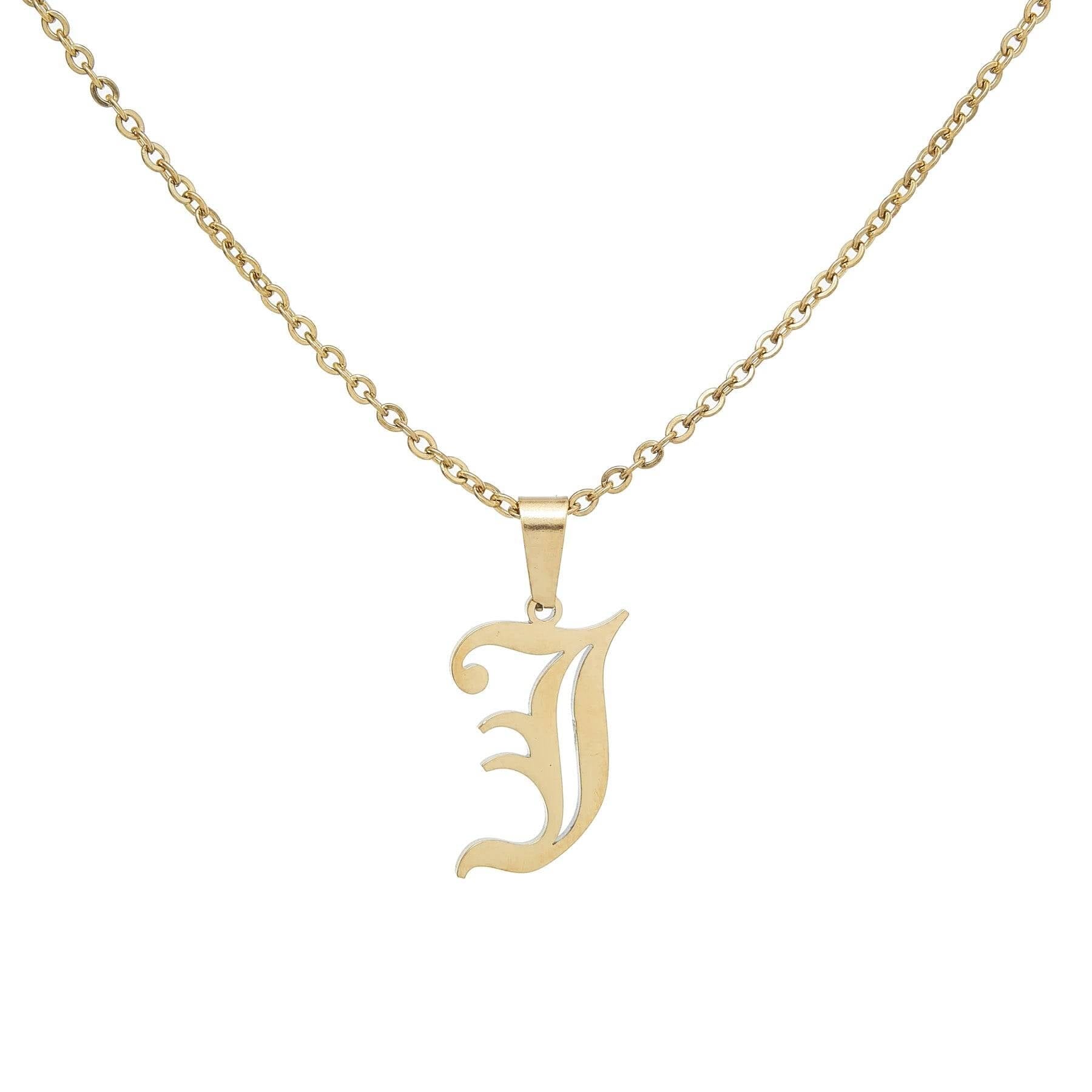 Old english j necklace discount
