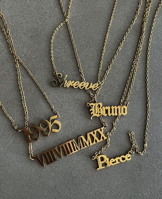 Styling Personalized Gold Name Necklaces