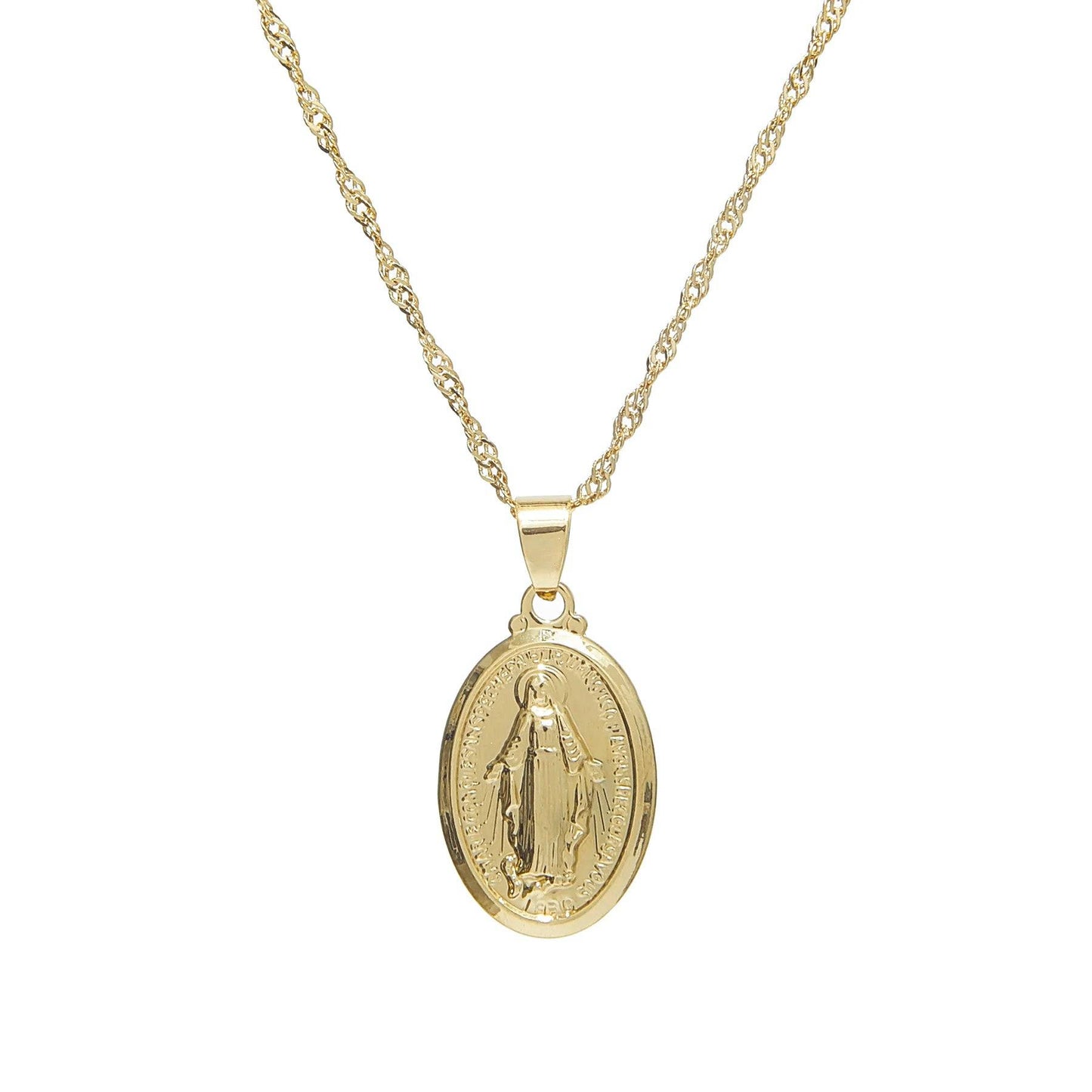 Mini Mary Pendant Necklace