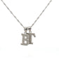 Double Block Letter Necklace