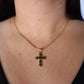 Gem Cross Pendant Necklace