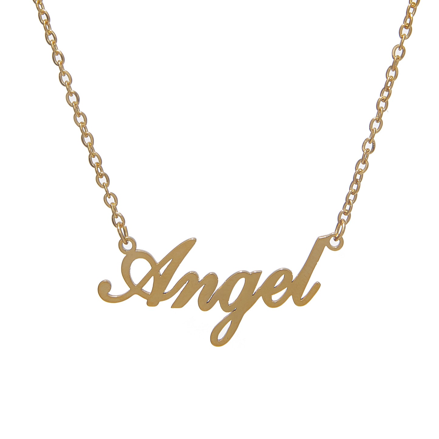 Angel Nameplate Necklace