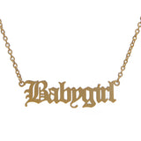 Babygirl Nameplate Necklace