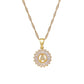 Iced Initial Pendant Necklace