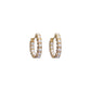 Mini Pearl Hoops