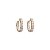 Mini Pearl Hoops