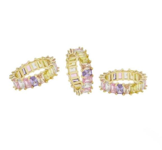 Pastel Crystal Ring