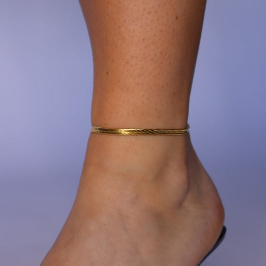 Herringbone Anklet