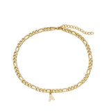 Iced Initial Anklet