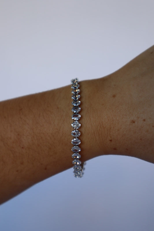 Hour Glass Tennis Bracelet