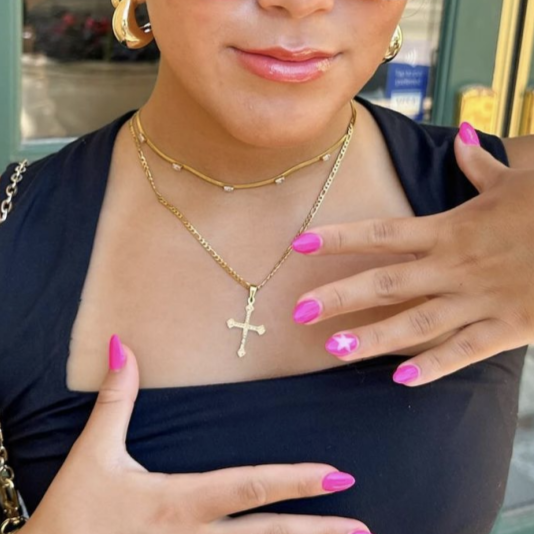 Figaro Cross Necklace – VibeSzn