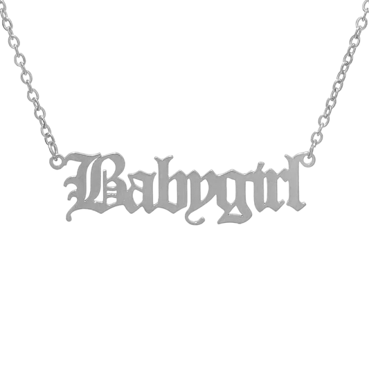 Babygirl Nameplate Necklace