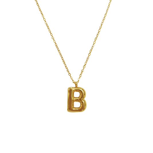 Bubble Initial Necklace