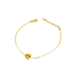 Dainty Bubble Initial Bracelet