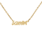 Butterfly Nameplate Necklace