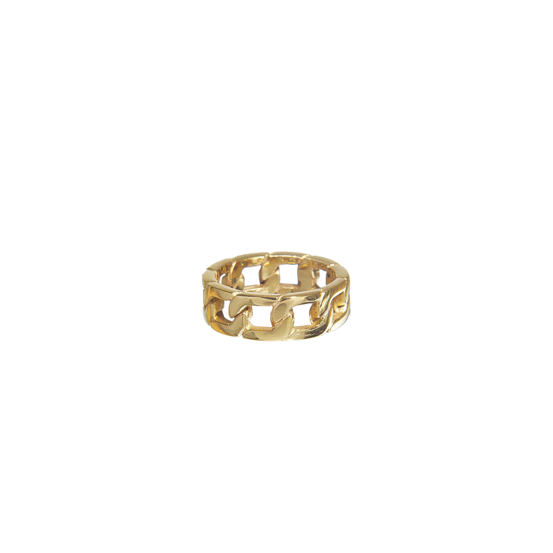 Thick Steel Chain Link Ring in 3 Colors | VibeSzn