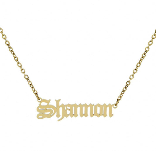 Classic Old English Nameplates Off the Rack