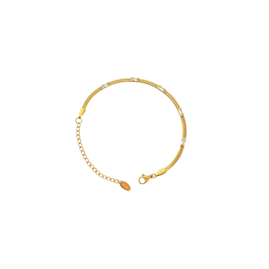 Crystal Herringbone Bracelet
