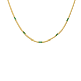 Crystal Herringbone Necklace