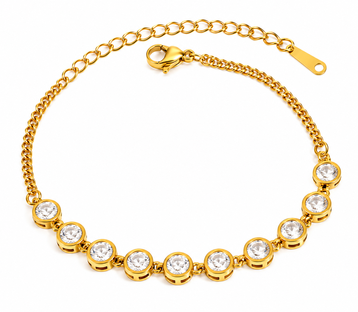 Dazzling Crystal Tennis Bracelet